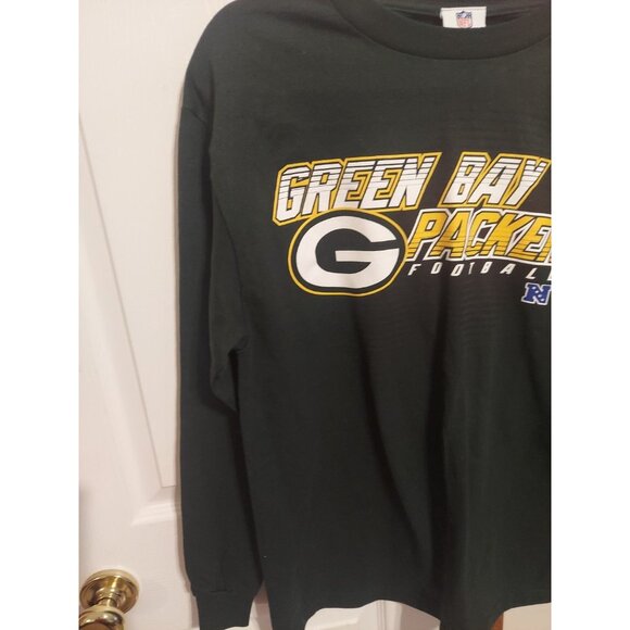 GREEN BAY PACKERS NFL TEAM APPAREL LONG SLEEVE COTTON LONG SHIRT MENS M NWT - Picture 2 of 11